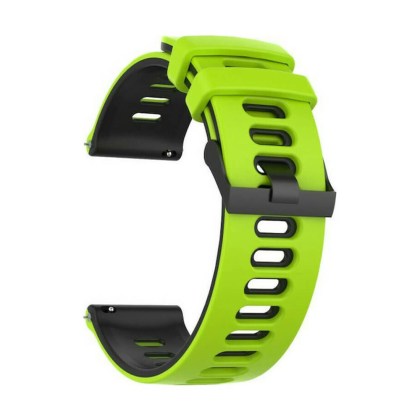 Dual-color Λουράκι Σιλικόνης Lime : Black (Huawei Watch 3 : Huawei Watch GT 2 Pro)